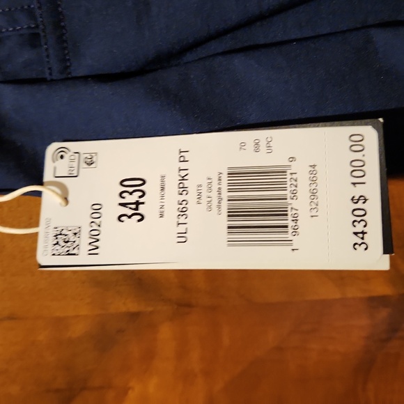 Adidas 5 Pocket Navy Golf Pants 34x30 - Picture 2 of 5
